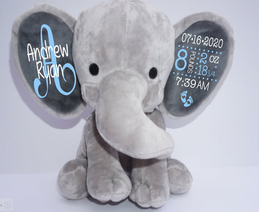 Personalized Birth Elephant