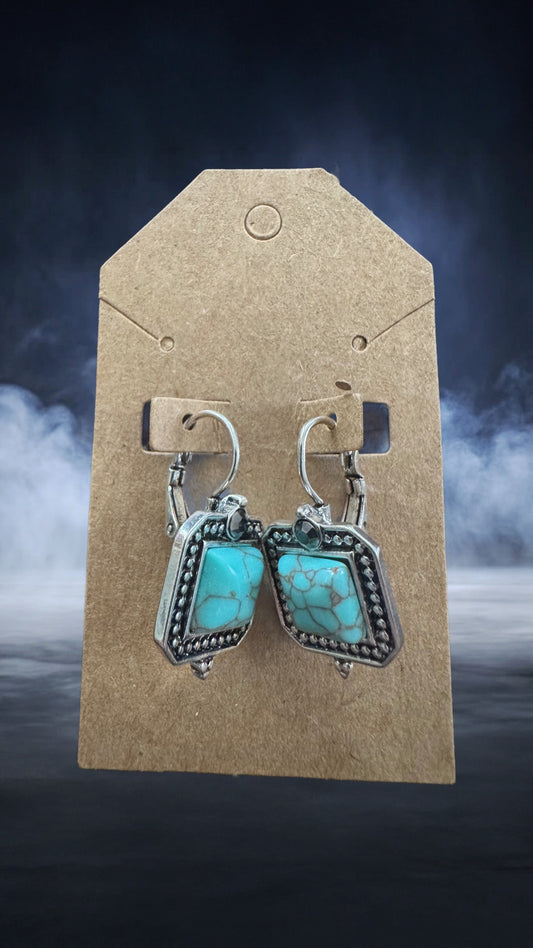 Square blue turquoise